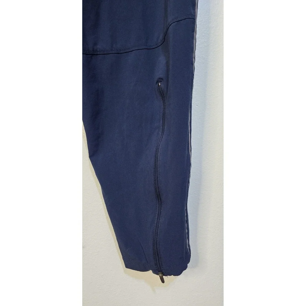 Vintage 90's Nike Nylon Blue Track Pants‎ Sweatpants Men XL Swoosh Zip Ankle